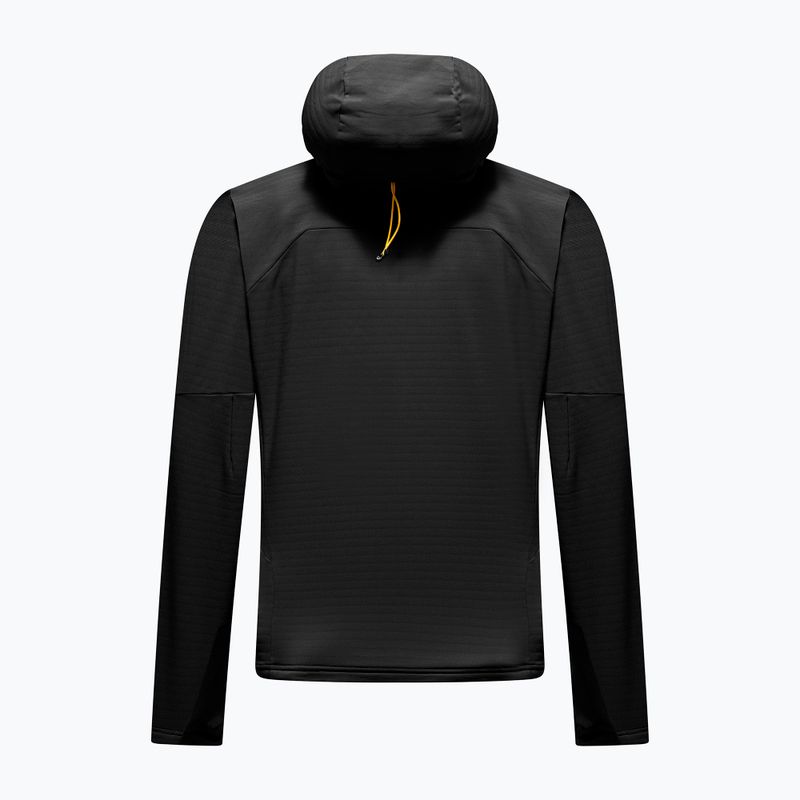Bluză fleece pentru bărbați Salewa Ortles Fleece Pro Hooded Black Out 2
