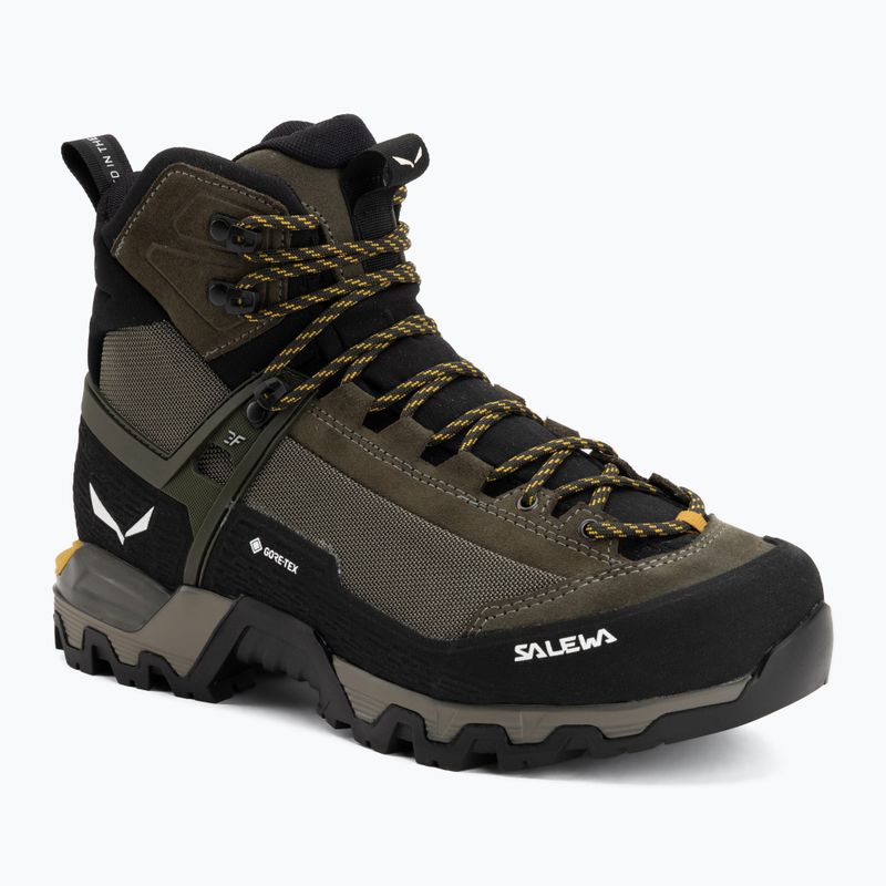 Încălțăminte de munte pentru bărbați Salewa MTN Trainer 3 Tech Mid GTX verde estompat/noapte în pădure