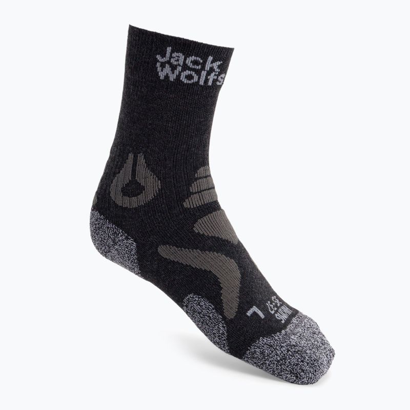 Jack Wolfskin Hiking Pro Classic Cut șosete de trekking gri închis 1904102_6320_357