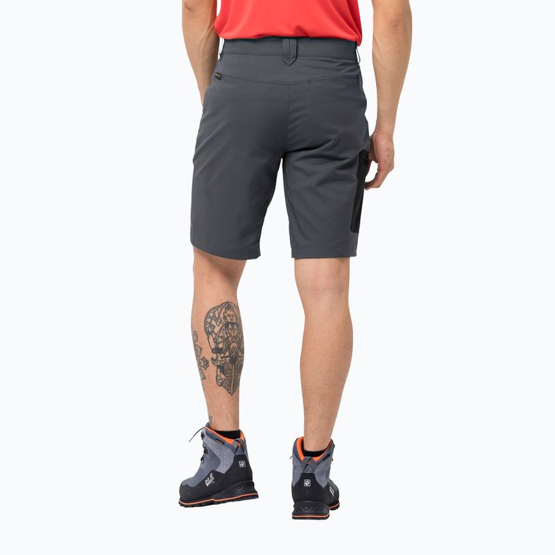Pantaloni scurți de drumeție pentru bărbați Jack Wolfskin Active Track gri 1503791_6116_046 2