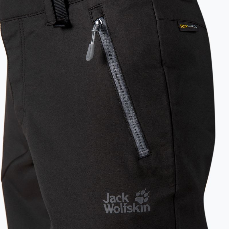 Jack Wolfskin Active Track pantaloni scurți softshell pentru bărbați negru 1503791_6000_046 4