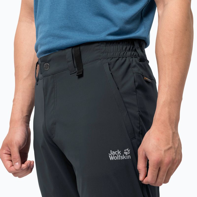 Pantaloni bărbătești softshell Jack Wolfskin Activate Light gri închis 1503772 3