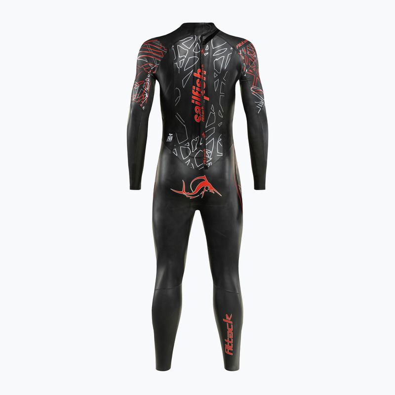 Bărbați sailfish Attack 7 triatlon costum de neopren negru 3