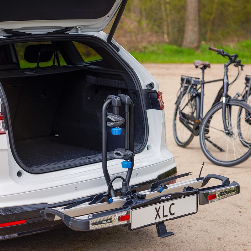 XLC Azura Xtra LED 2Bikes cu suport de atelaj argintiu/negru 15