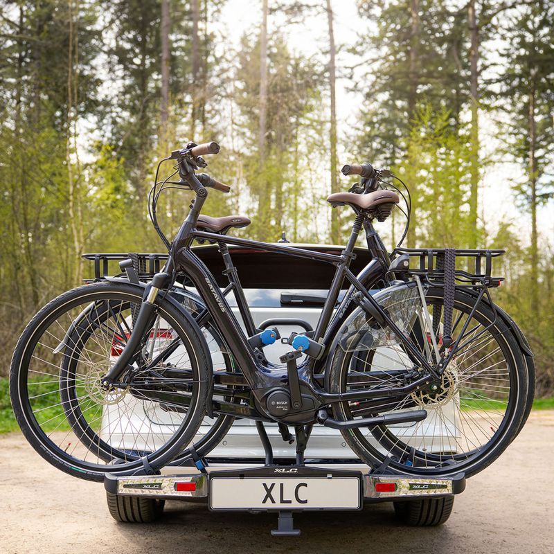 XLC Azura Xtra LED 2Bikes cu suport de atelaj argintiu/negru 19