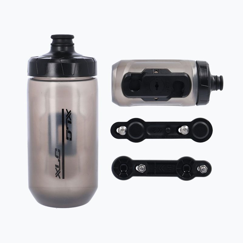 XLC sticla de bicicletă WB-K06 Fidlock Adaptor pentru biciclete 450 ml gri 2503234001 6
