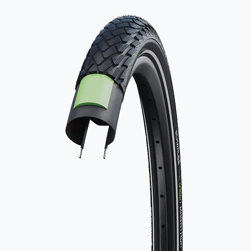 Anvelopă de bicicletă SCHWALBE Green Marathon GreenGuard Addix Eco 28 x 1.75 black reflex