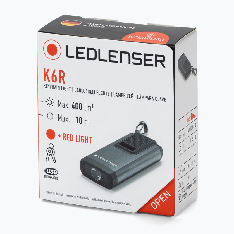 Lanternă Ledlenser K6R Box, gri, 502577 2