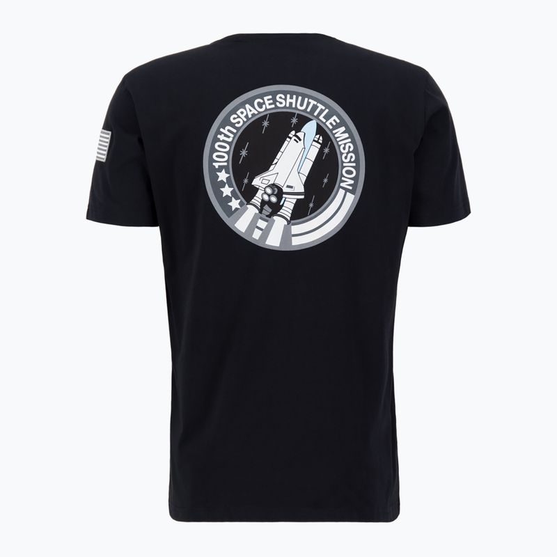 Tricou pentru bărbați Alpha Industries Space Shuttle T black 4