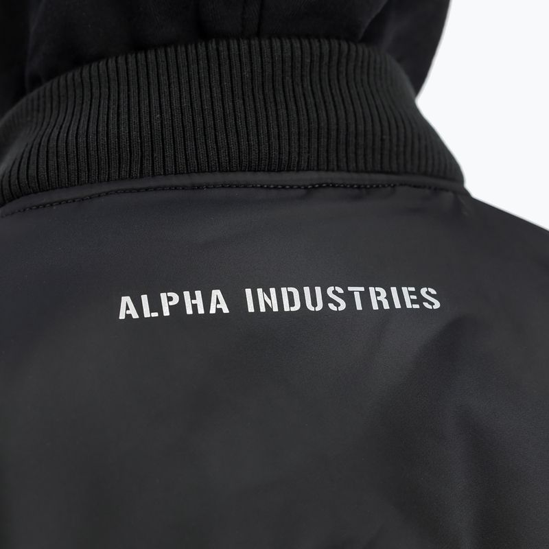 Geacă pentru bărbați Alpha Industries MA-1 D-Tec Sleeve Embroidery Bomber black/reflective 4