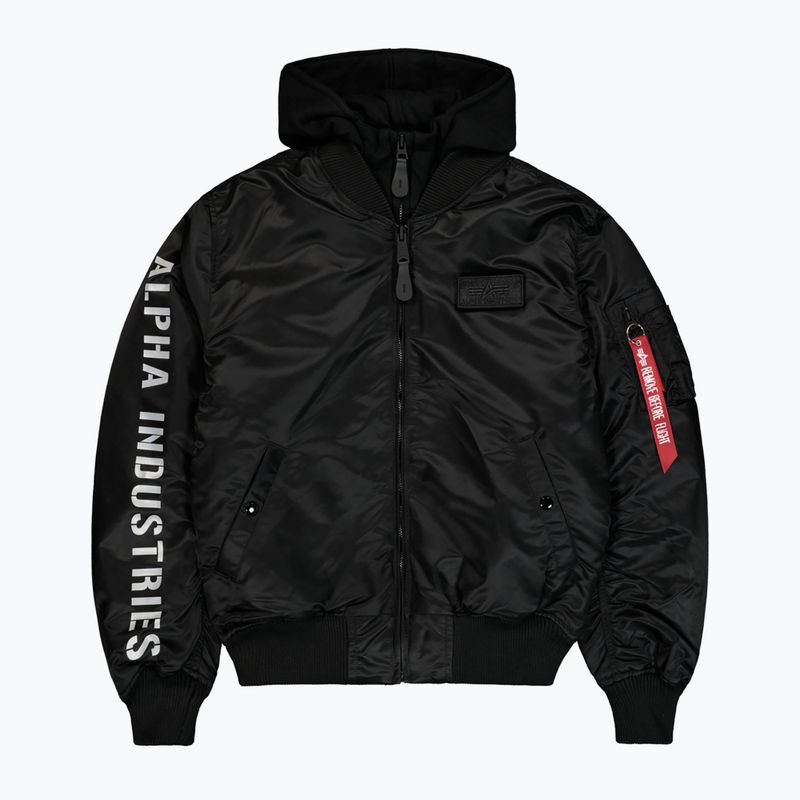 Geacă pentru bărbați Alpha Industries MA-1 D-Tec Sleeve Embroidery Bomber black/reflective 7