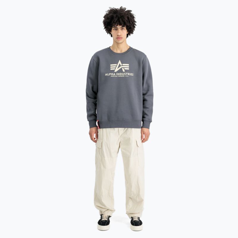 Bluză pentru bărbați Alpha Industries Basic greyblack 2