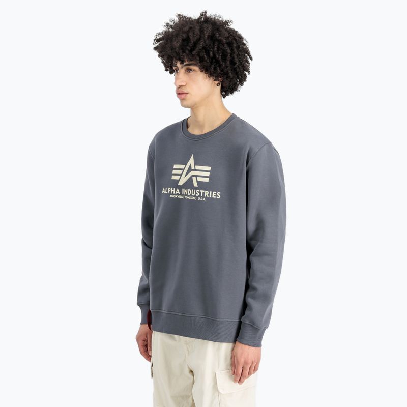Bluză pentru bărbați Alpha Industries Basic greyblack 3