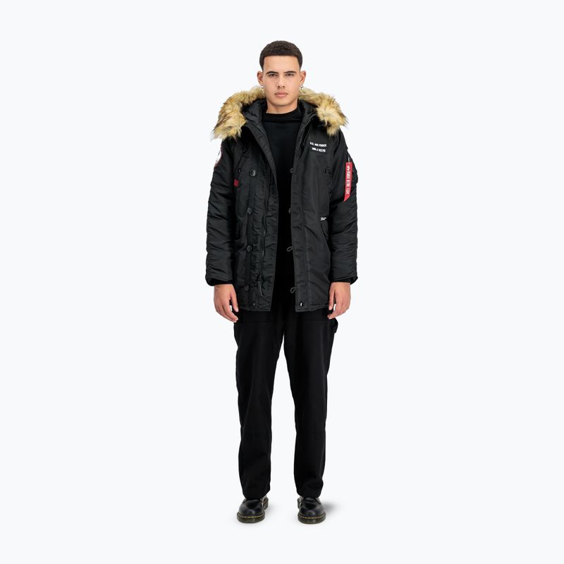Geacă pentru bărbați Alpha Industries N3B Airborne Hooded black 2