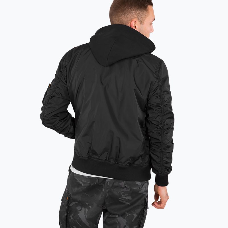 Geacă pentru bărbați Alpha Industries MA-1 TT Two Tone Hood black/black 2