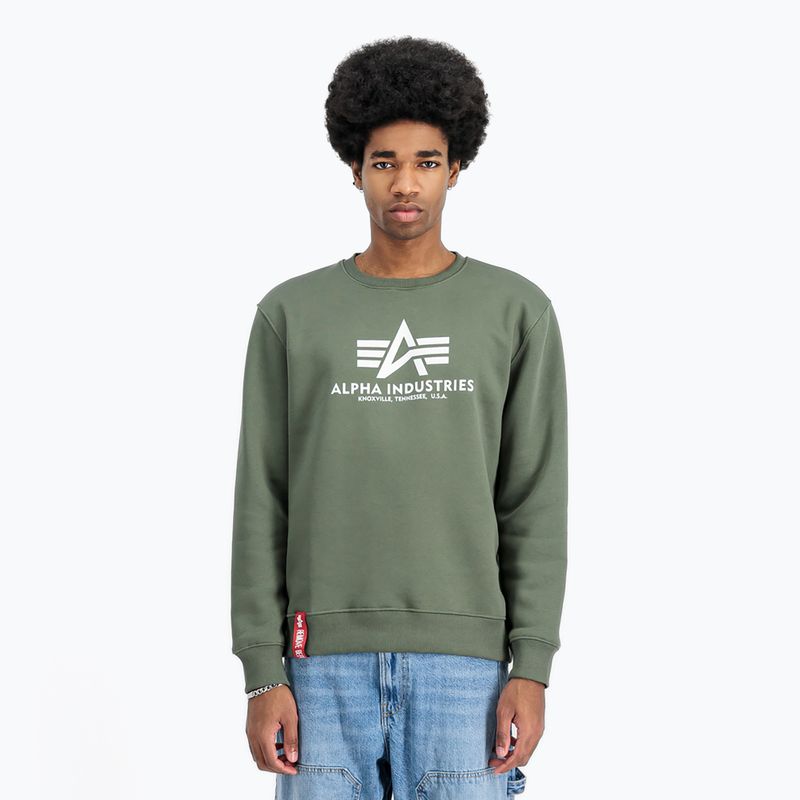 Bluză pentru bărbați Alpha Industries Basic dark olive