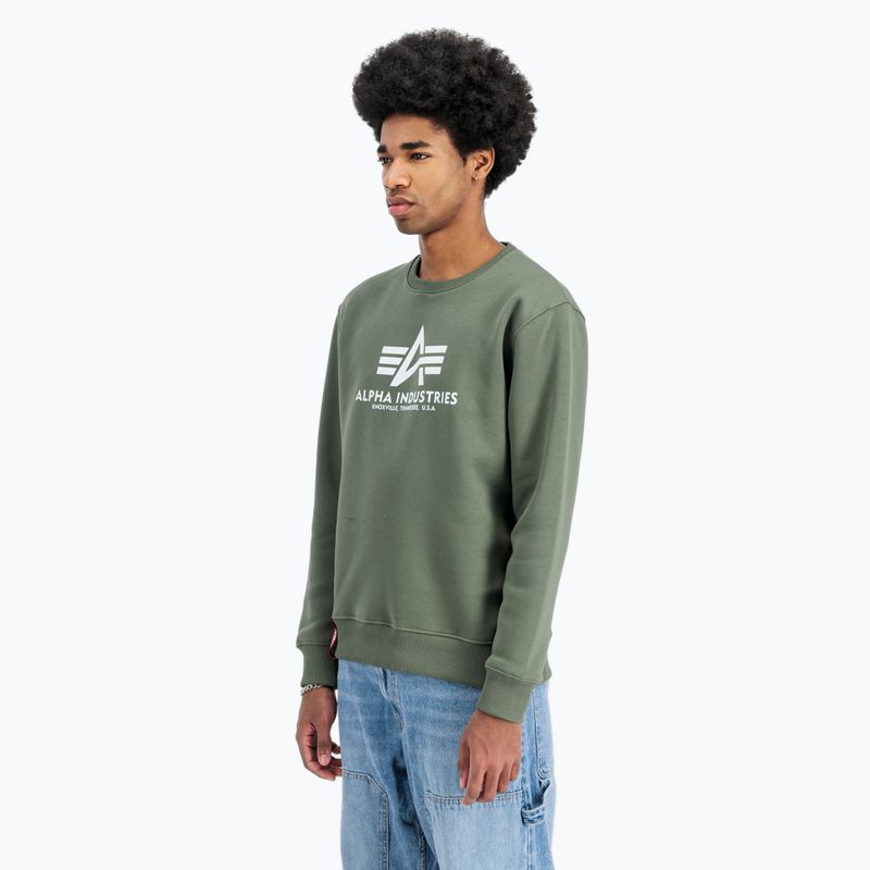 Bluză pentru bărbați Alpha Industries Basic dark olive 4