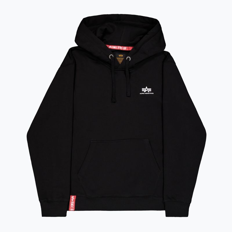 Hanorac pentru bărbați Alpha Industries Basic Small Logo Hoodie black 7