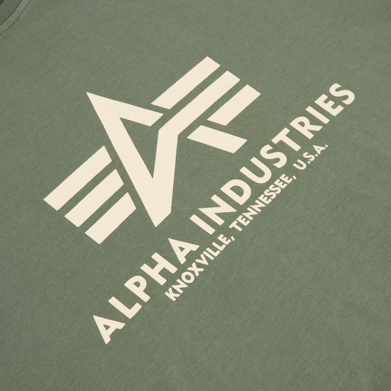 Tricou polo  pentru bărbați  Alpha Industries Basic vintage green 4