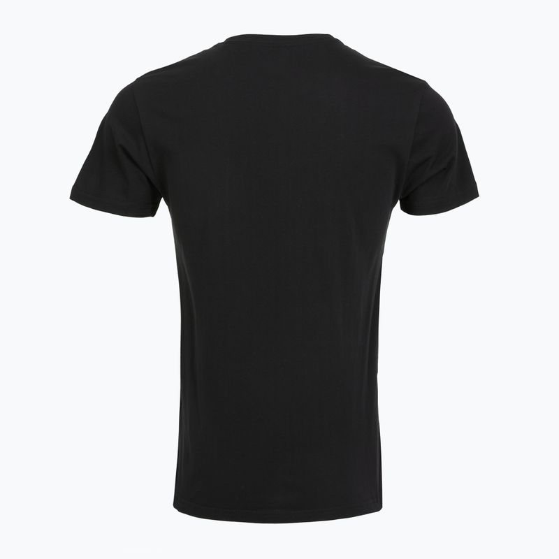 Tricou pentru bărbați Alpha Industries Basic Small Logo black/neon orange 6