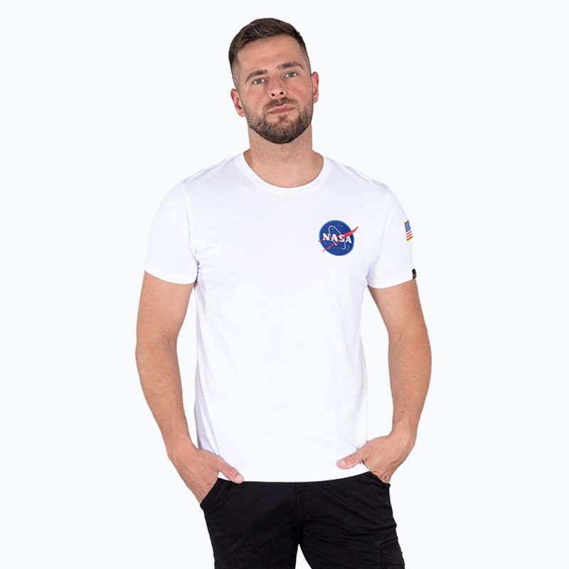 Tricou pentru bărbați Alpha Industries Space Shuttle T white