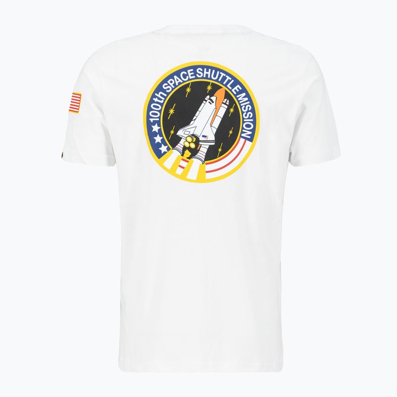 Tricou pentru bărbați Alpha Industries Space Shuttle T white 4