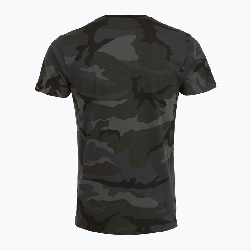 Tricou polo pentru bărbați Alpha Industries Basic Camo black camo 2