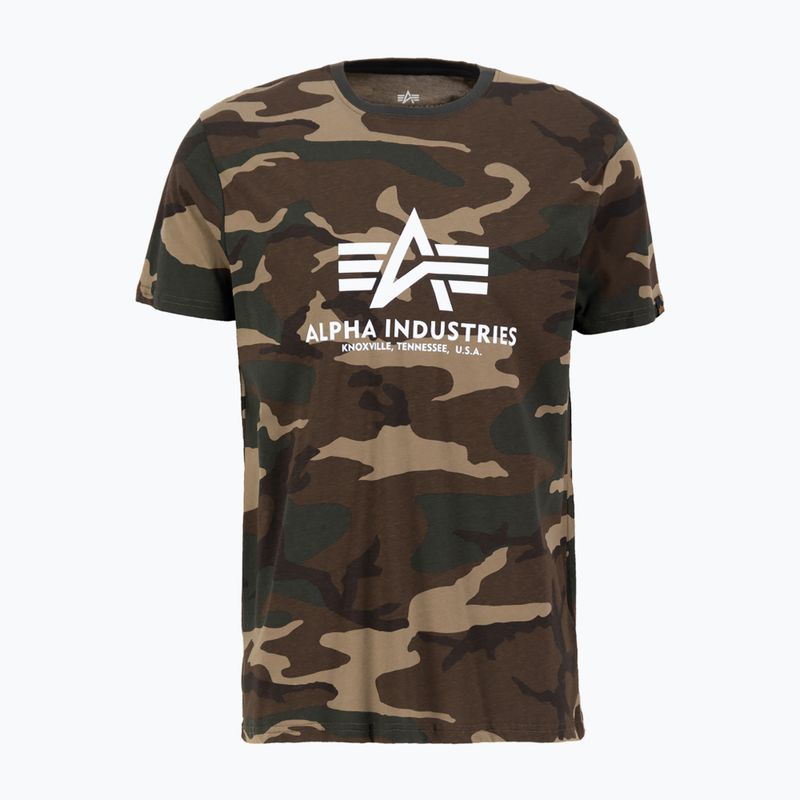 Tricou pentru bărbați  Alpha Industries Basic Camo wdl camo 65