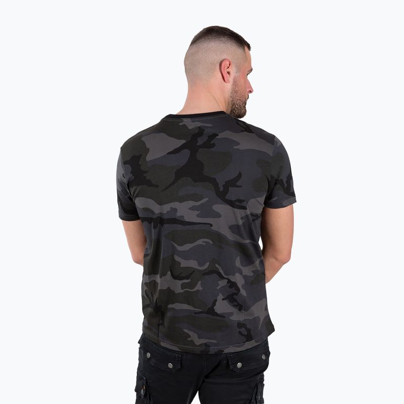 Tricou pentru bărbați  Alpha Industries Basic Small Logo Camo black camo 3