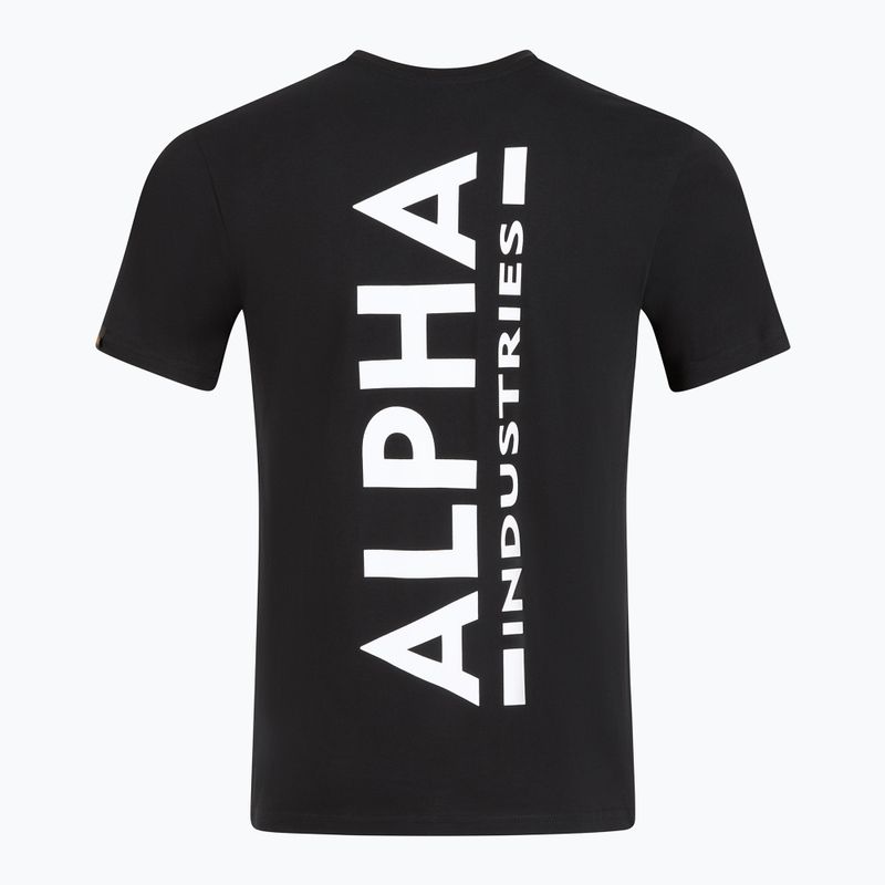 Tricou pentru bărbați Alpha Industries Backprint black 2