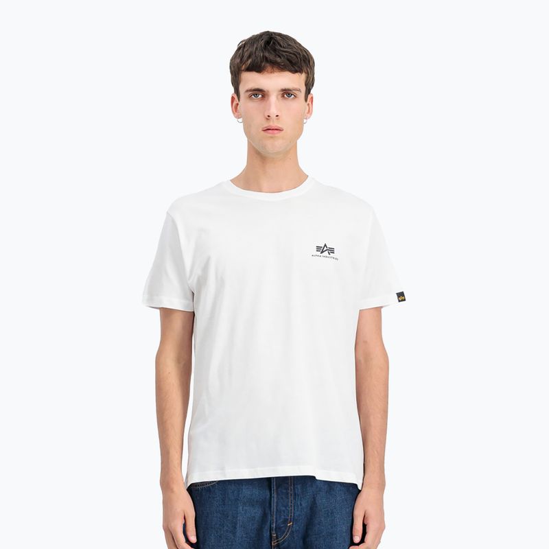 Tricou pentru bărbați  Alpha Industries Backprint white