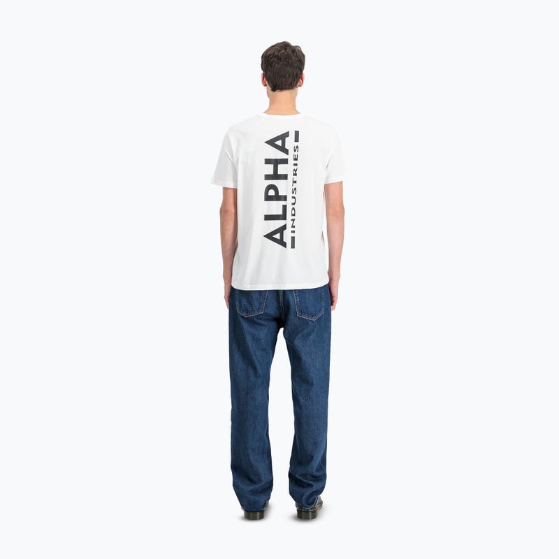 Tricou pentru bărbați  Alpha Industries Backprint white 3