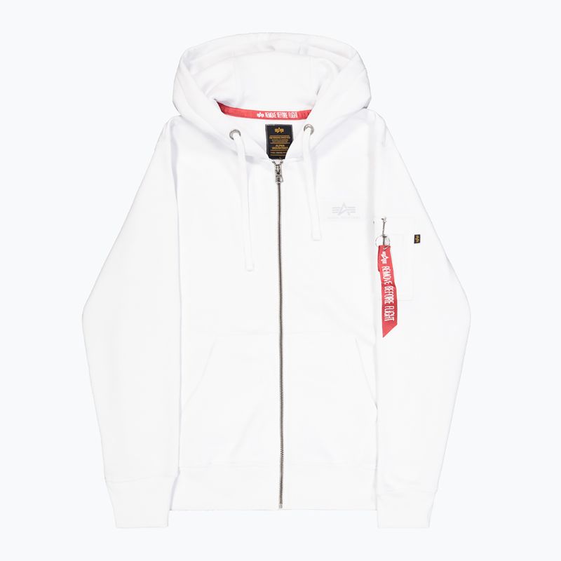 Bluză pentru bărbați Alpha Industries Back Print Zip white 8