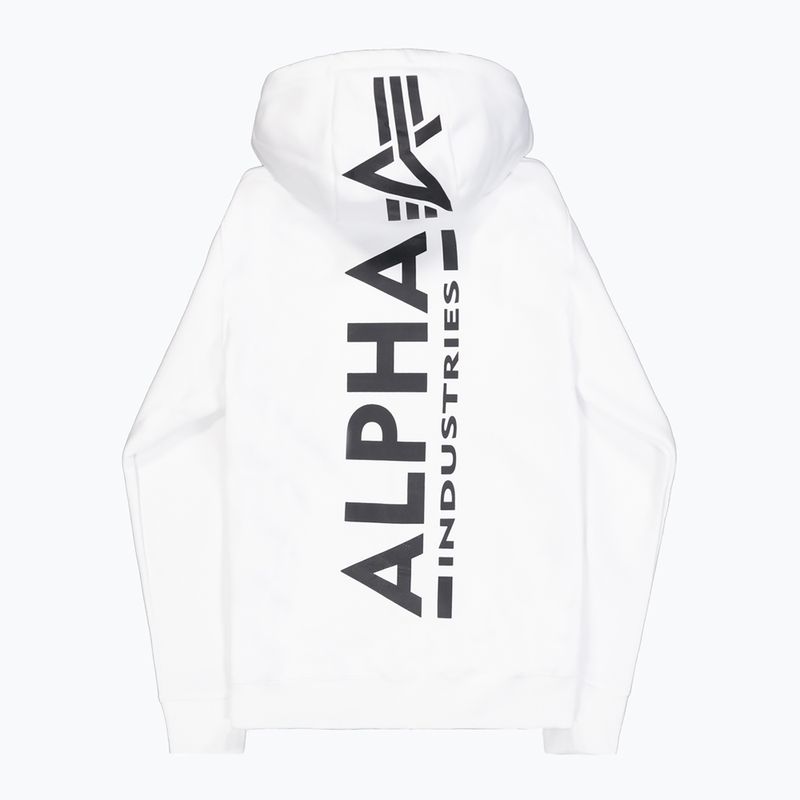 Bluză pentru bărbați Alpha Industries Back Print Zip white 9