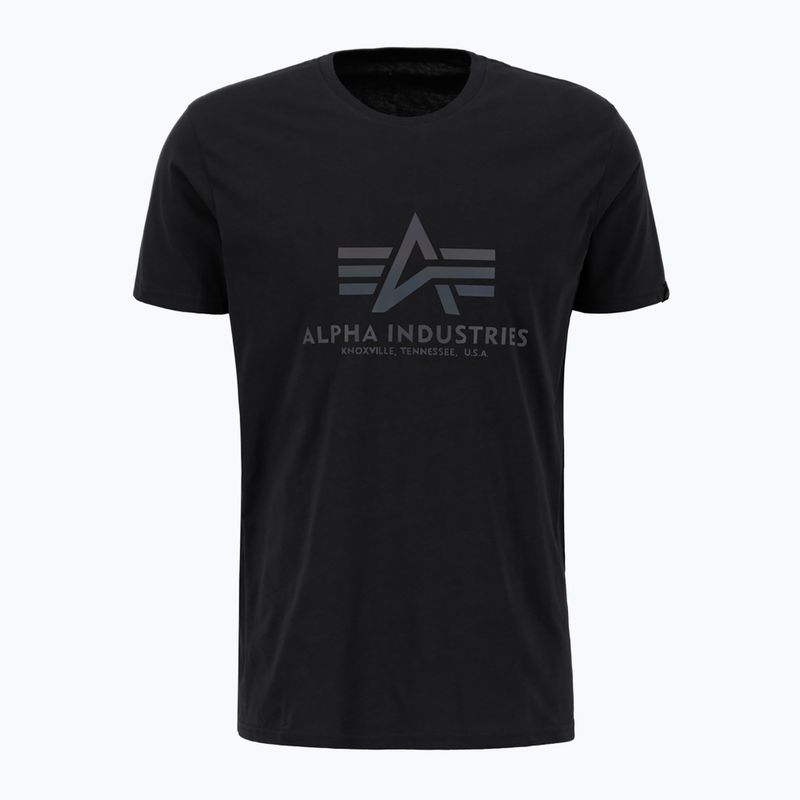 Tricou pentru bărbați Alpha Industries Basic Rainbow Reflective black 3