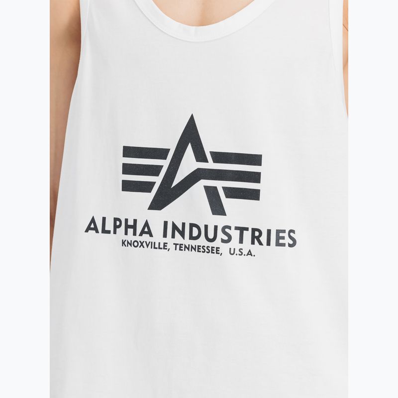 Tricou pentru bărbați  Alpha Industries Basic Tank Body Building white 5