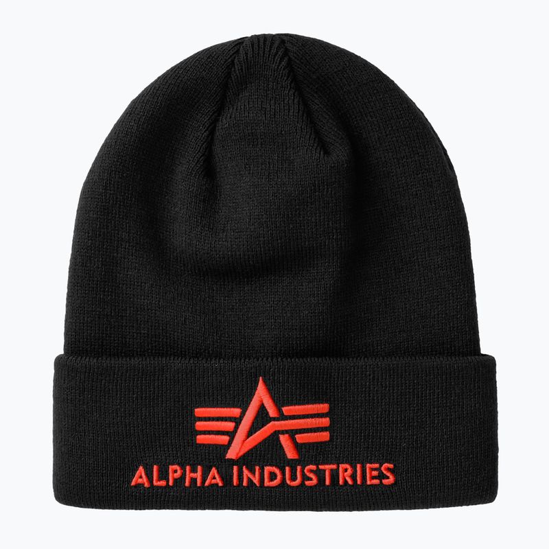 Căciulă Alpha Industries 3D black/red