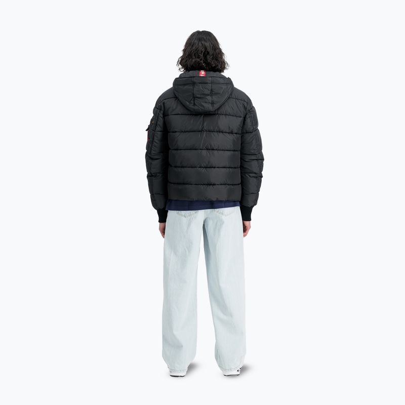 Geacă pentru bărbați Alpha Industries Hooded Puffer Faux Down black 3