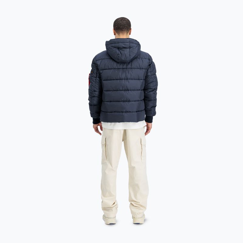 Geacă pentru bărbați Alpha Industries Hooded Puffer Faux Down rep.blue 3