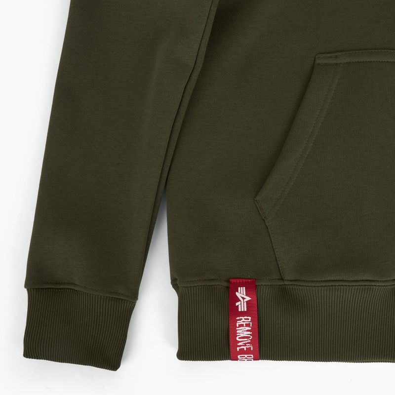 Bluză pentru bărbați Alpha Industries Basic Zip SL dark olive 3
