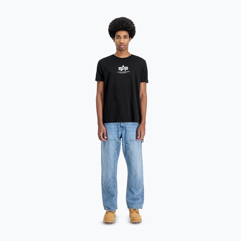 Tricou pentru bărbați  Alpha Industries Basic Mid Logo black 2