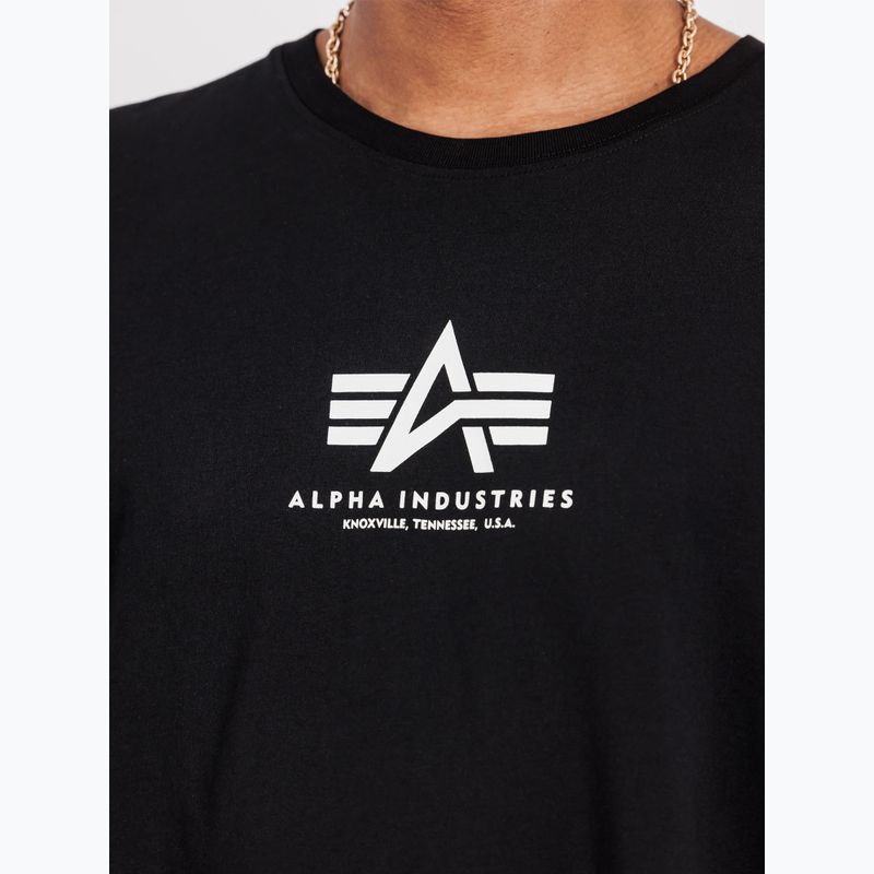 Tricou pentru bărbați  Alpha Industries Basic Mid Logo black 6