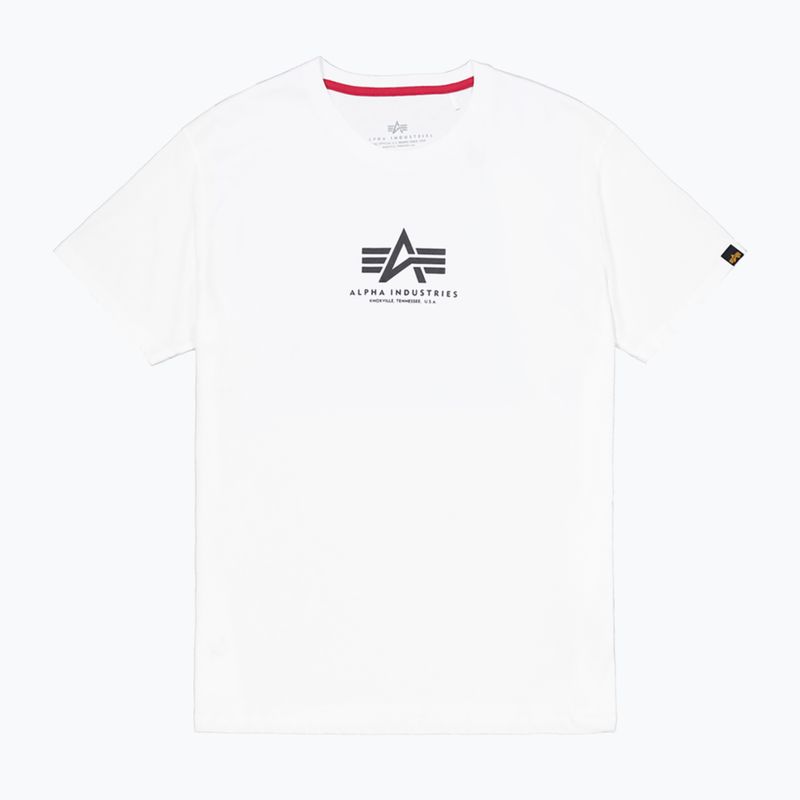 Tricou pentru bărbați  Alpha Industries Basic Mid Logo white 7
