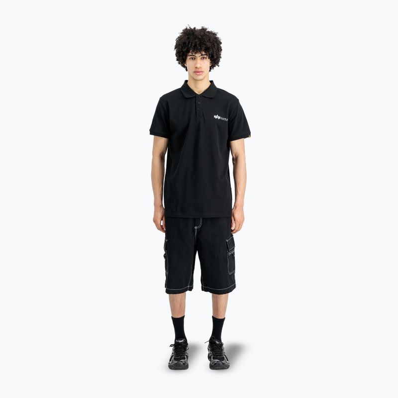 Tricou pentru bărbați Alpha Industries Basic Polo Small Logo black 2