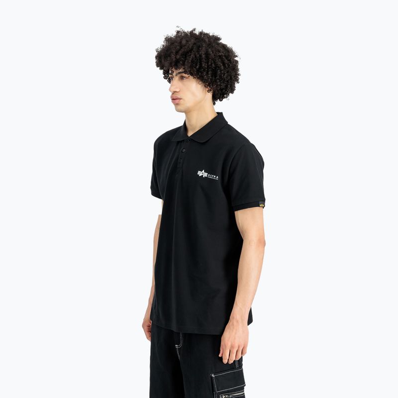 Tricou pentru bărbați Alpha Industries Basic Polo Small Logo black 4