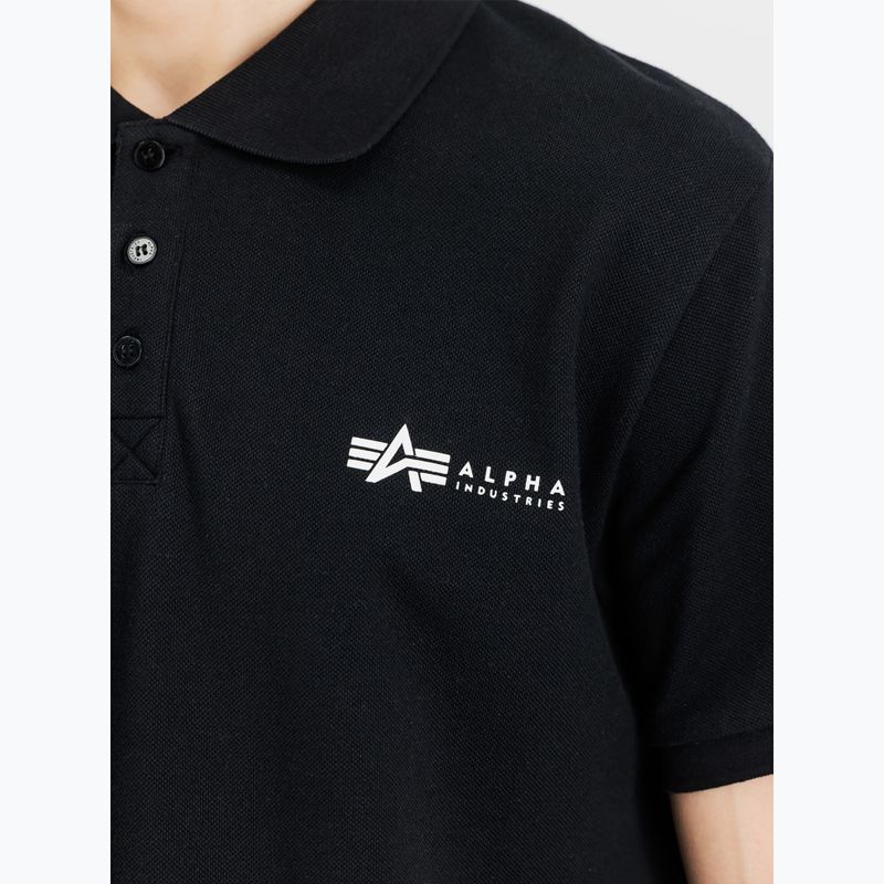 Tricou pentru bărbați Alpha Industries Basic Polo Small Logo black 5