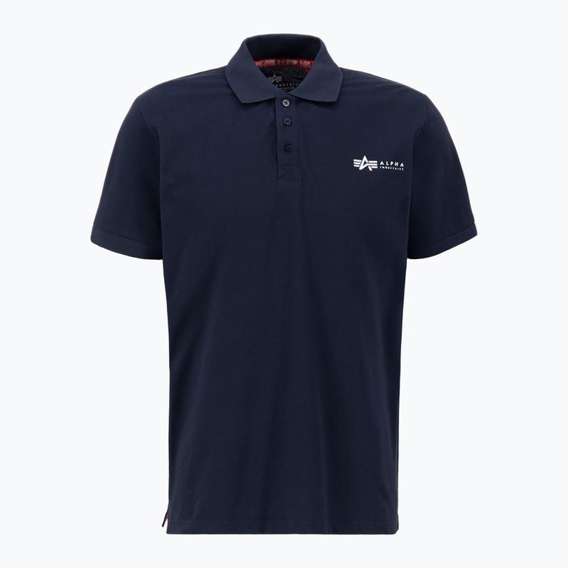 Tricou pentru bărbați Alpha Industries Basic Polo Small Logo replica blue 2