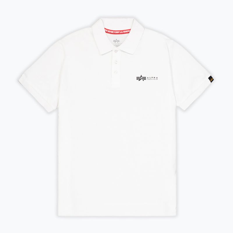 Tricou pentru bărbați Alpha Industries Basic Polo Small Logo white 6