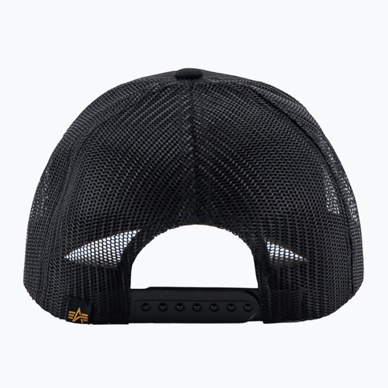 Șapcă pentru bărbați Alpha Industries Label Trucker black 2