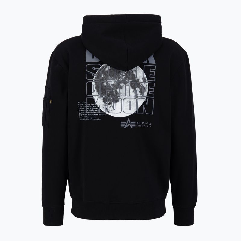 Hanorac pentru bărbați Alpha Industries Dark Side negru / reflectorizant